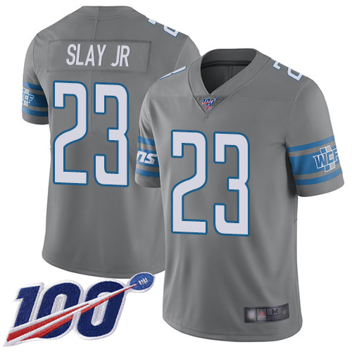 Detroit Lions Limited Steel Men Darius Slay Jersey NFL Football #23 100th Season Rush Vapor Untouchable->detroit lions->NFL Jersey
